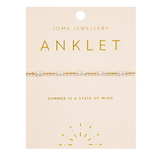 Pearl Anklet In Gold Plating By Joma Jewellery