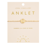 Heart Anklet In Gold Plating By Joma Jewellery