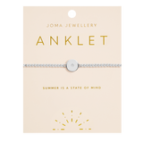 Minstrel Anklet In Silver Plating By Joma Jewellery