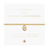 A Little 'Forever Remembered' Bracelet In Gold Plating by Joma Jewellery