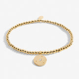 A Little 'Live In The Moment' Bracelet In Gold Plating by Joma Jewellery