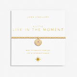 A Little 'Live In The Moment' Bracelet In Gold Plating by Joma Jewellery