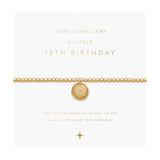 A Little '18th Birthday' Bracelet In Gold Plating by Joma Jewellery