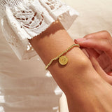A Little '21st Birthday' Bracelet In Gold Plating by Joma Jewellery