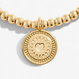 A Little '50th Birthday' Bracelet In Gold Plating by Joma Jewellery