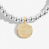 A Little 'Love You More' Bracelet In Silver Plating And Gold Plating  Joma Jewellery