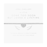 A Little 'Gone Too Soon But Loved A Lifetime' Bracelet In Silver Plating  Joma Jewellery