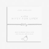 A Little 'Wifey For Lifey' Bracelet In Silver Plating  Joma Jewellery