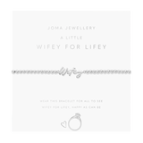 A Little 'Wifey For Lifey' Bracelet In Silver Plating  Joma Jewellery