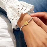 A Little 'Positive Vibes' Bracelet In Silver Plating And Gold Plating  Joma Jewellery