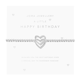 A Little 'Happy Birthday' Bracelet In Silver Plating And Gold Plating by Joma Jewellery