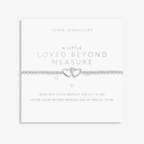 A Little 'Loved Beyond Measure' Bracelet In Silver Plating by Joma Jewellery