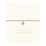 A Little 'Beautiful Bridesmaid' Bracelet In Silver Plating From Joma Jewellery