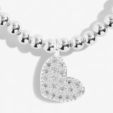 Bridal From The Heart Gift Box 'Bride' Bracelet In Silver Plating From Joma Jewellery