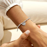 Boxed  Life's A Charm 'Thank You' Bracelet In Silver Plating  by Joma Jewellery