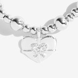 Boxed  Life's A Charm 'Thank You' Bracelet In Silver Plating  by Joma Jewellery