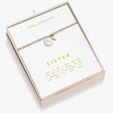 Joma Jewellery  So Loved 'Sister' Bracelet In Silver And Gold Plating