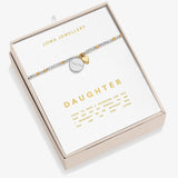 Joma Jewellery  So Loved 'Daughter' Bracelet In Silver And Gold Plating