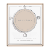 Joma Jewellery Life's A Charm 'Grandma' Bracelet In Silver Plating