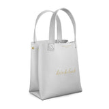 Katie Loxton Lunch Bag  'Let's Do Lunch'  Silver