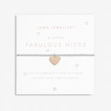 Children's A Little 'Fabulous Niece' Bracelet in Silver Plating And Rose Gold Plating By Joma Jewellery