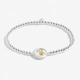 Children's A Little 'Shoot For The Moon And Land Among The Stars' Bracelet in Silver Plating And Gold Plating  By Joma Jewellery