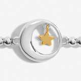 Children's A Little 'Shoot For The Moon And Land Among The Stars' Bracelet in Silver Plating And Gold Plating  By Joma Jewellery