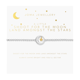 Children's A Little 'Shoot For The Moon And Land Among The Stars' Bracelet in Silver Plating And Gold Plating  By Joma Jewellery