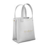 Katie Loxton Lunch Bag  'Let's Do Lunch'  Silver