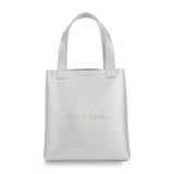 Katie Loxton Lunch Bag  'Let's Do Lunch'  Silver