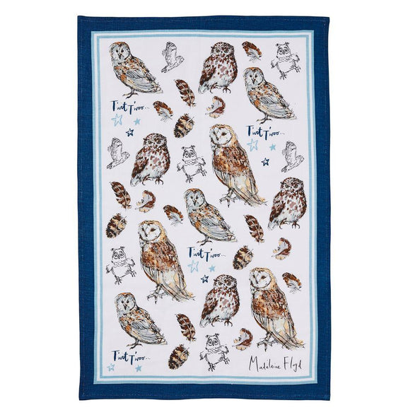 Ulster Weavers MF Cotton Tea Towel Owls Design - Gifteasy Online