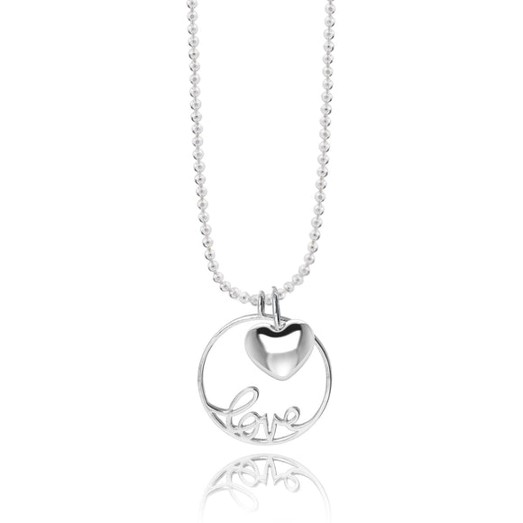 Joma Jewellery Love Disc Necklace with 