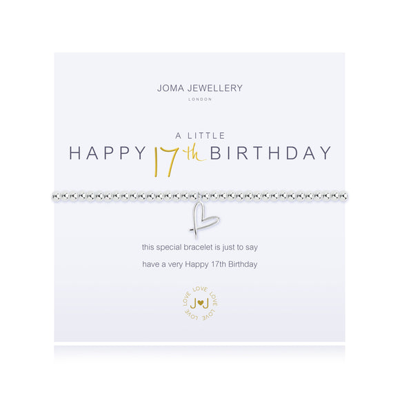 Joma Jewellery A Little HAPPY 17TH BIRTHDAY Bracelet - Gifteasy Online