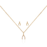 Joma Jewellery Sentiment Earrings and Necklace Set  Make A Wish - Gifteasy Online