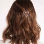 Joma Jewellery Hair Accessory Silver Pave Heart Clip - Gifteasy Online
