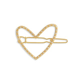 Joma Jewellery Hair Accessory Gold Pave Heart Clip - Gifteasy Online