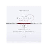Joma jewellery A LITTLE BIRTHSTONE JANUARY GARNET - Gifteasy Online