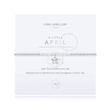 Joma Jewellery A LITTLE BIRTHSTONE APRIL ROCK CRYSTAL - Gifteasy Online