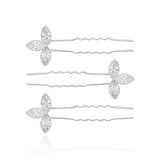 Joma Jewellery Hair Slide Cz Leaf Pins - Gifteasy Online