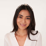 Joma Jewellery HAPPY EVER AFTER HAIR ACCESSORIES PEARL FLOWER AND CZ HAIR BAND - Gifteasy Online