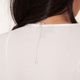 Joma Jewellery Happy Ever After Leaf Bridal Cz Leaf Necklace - Gifteasy Online