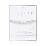 Joma Jewellery Two Tone Dainty Double Chain Anklet - Gifteasy Online