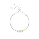 Joma Jewellery Halo | Silver and Gold Charm Bracelet - Gifteasy Online