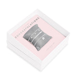 Joma Jewellery Occasion Gift Box Congratulations Bracelets Set of 3 - Gifteasy Online
