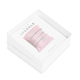 Joma Jewellery Occasion Gift Box Live Love Sparkle Bracelets Set of 3 - Gifteasy Online