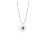 Joma Jewellery Birthstone Necklace February - Gifteasy Online