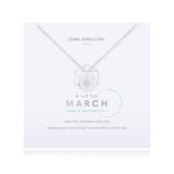 Joma Jewellery Birthstone Necklace March - Gifteasy Online