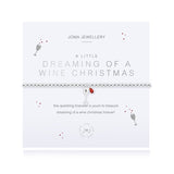 A little Dreaming Of A Wine Christmas  Bracelet By Joma Jewellery - Gifteasy Online