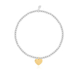 A Little Heart Of Gold Bracelet Silver Plated By Joma Jewellery - Gifteasy Online