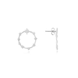 Joma Jewellery  Statement Earrings Stardust Loop Earrings Silver - Gifteasy Online